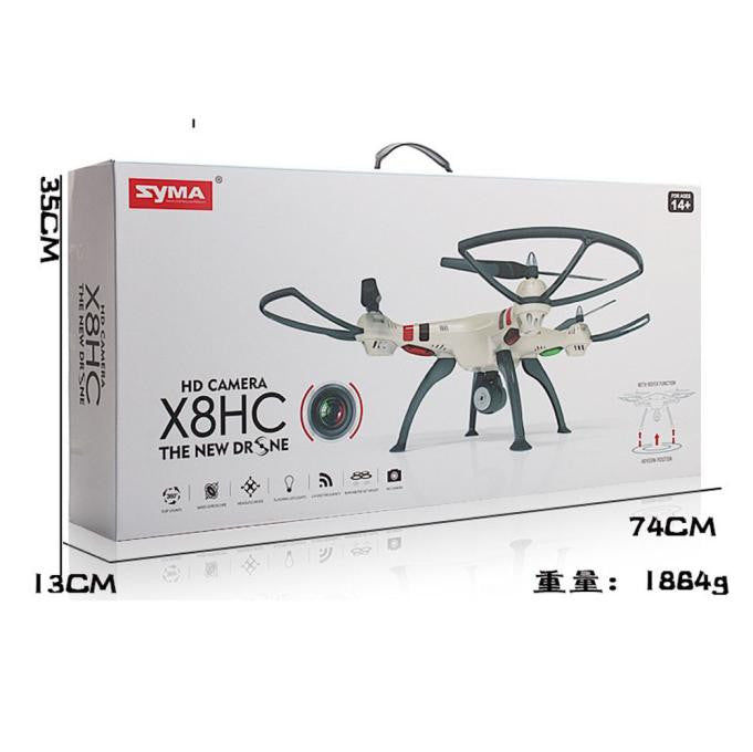 Syma X8HC 2.4GHz 4CH 6 Axis 2.0MP HD Camera RC Helicopter Quadcopter