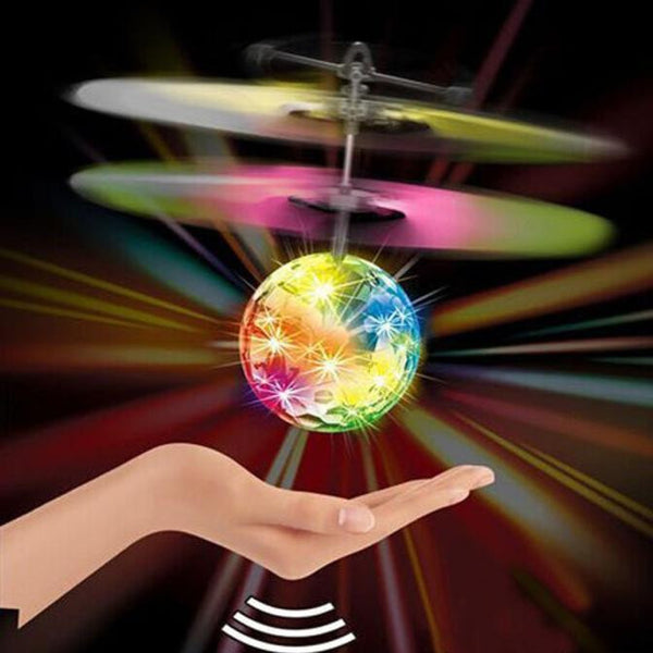 Flying RC Ball Infrared Induction Mini Aircraft Flashing Light Remote Toys For Kids