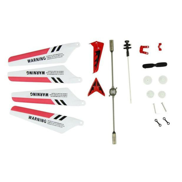 New Full Set Replacement Spare Parts for Syma S107 RC Helicopter Red