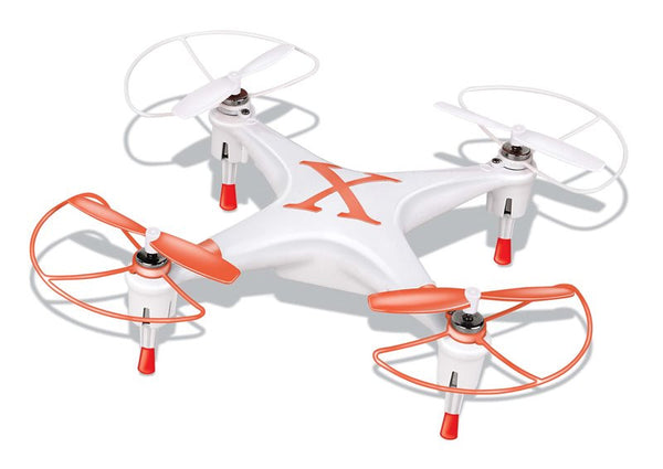 Microgear 2.4GHz Radio Controlled RC QX-827 4 Channel Mini Quadcopter - Orange