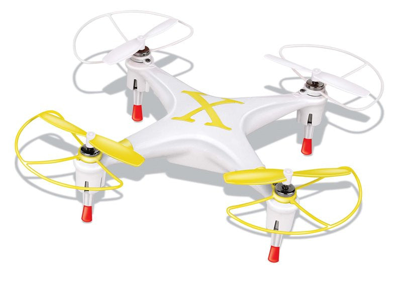 Microgear 2.4GHz Radio Controlled RC QX-827 4 Channel Mini Quadcopter - Yellow