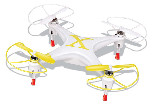 Microgear 2.4GHz Radio Controlled RC QX-827 4 Channel Mini Quadcopter - Yellow
