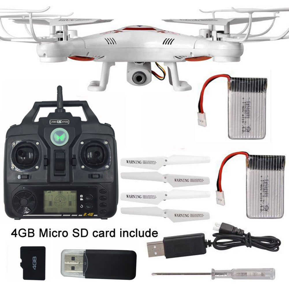 LAMASTON RC Quadcopter Drone Kit 4CH 6-Axis Gyro 2.4G Remote Control Helicopter Airplane Toy With HD Camera and Extra Battery Bonus