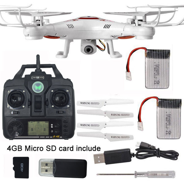 LAMASTON RC Quadcopter Drone Kit 4CH 6-Axis Gyro 2.4G Remote Control Helicopter Airplane Toy With HD Camera and Extra Battery Bonus